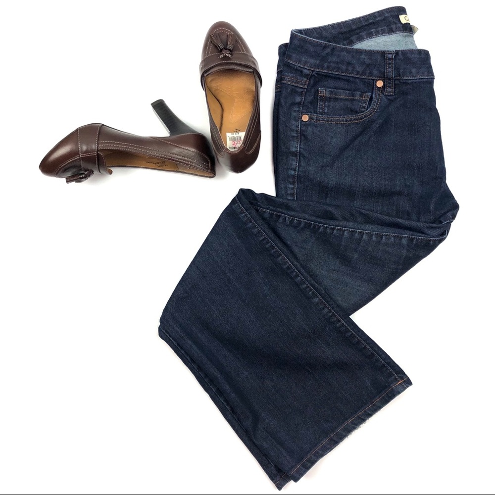 CAbi Boot Jeans Dark Blue Size 8